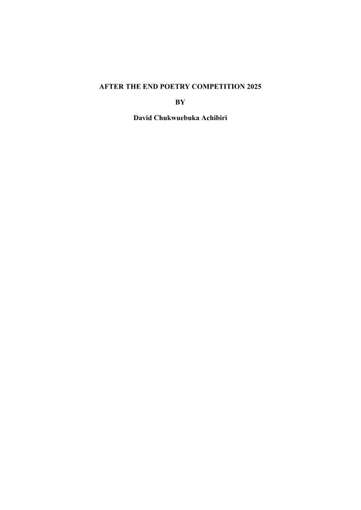 First page of After The End
